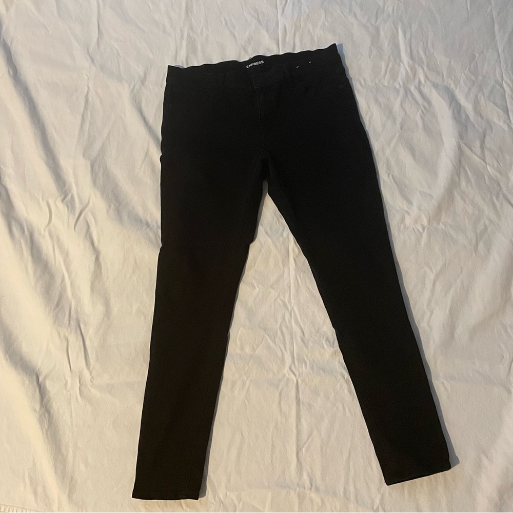 Express Black Jean Leggings 12R